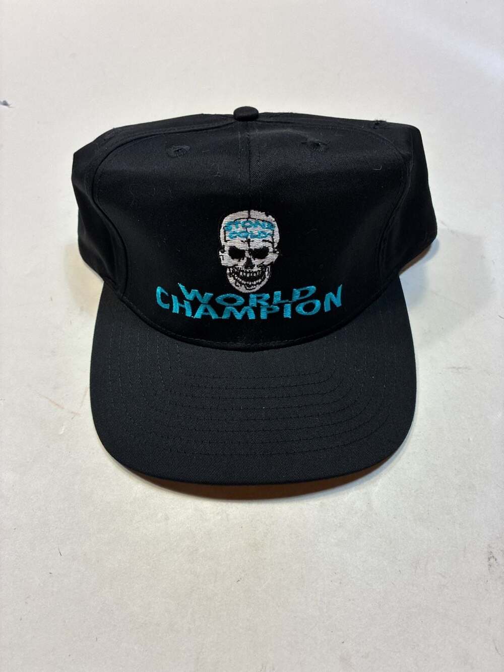 Vintage WWF Stone Cold Steve Austin World Champion Skull Snapback Hat